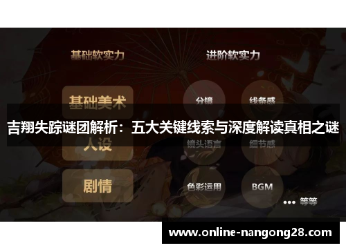 吉翔失踪谜团解析：五大关键线索与深度解读真相之谜